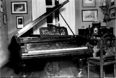Janacek's piano in his Brno study