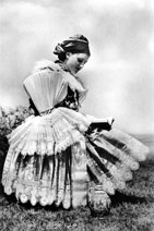 An original folk-costume from the region where the opera is set